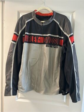 Harley-Davidson Jacket 2XL Black, Gray & Red Performance Motorcycle Jacket